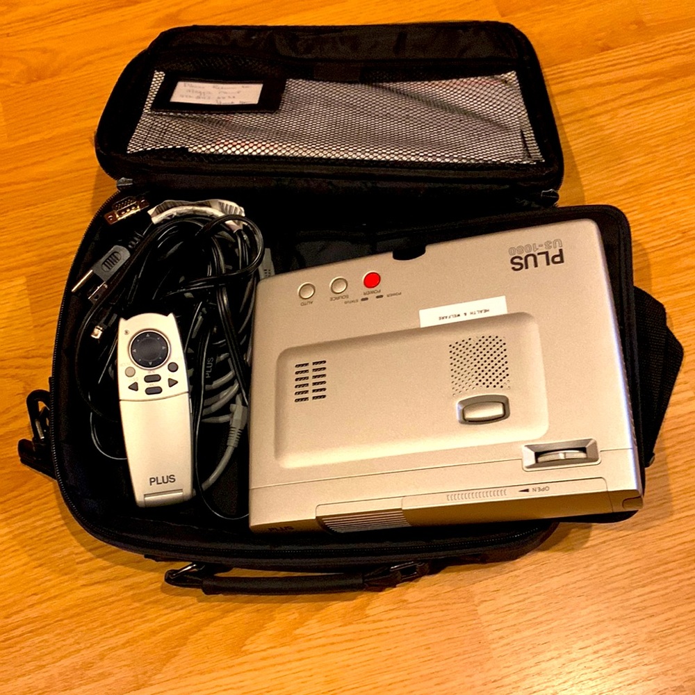 Plus Projector with carrying case